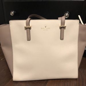 Kate Spade Gray and White Purse